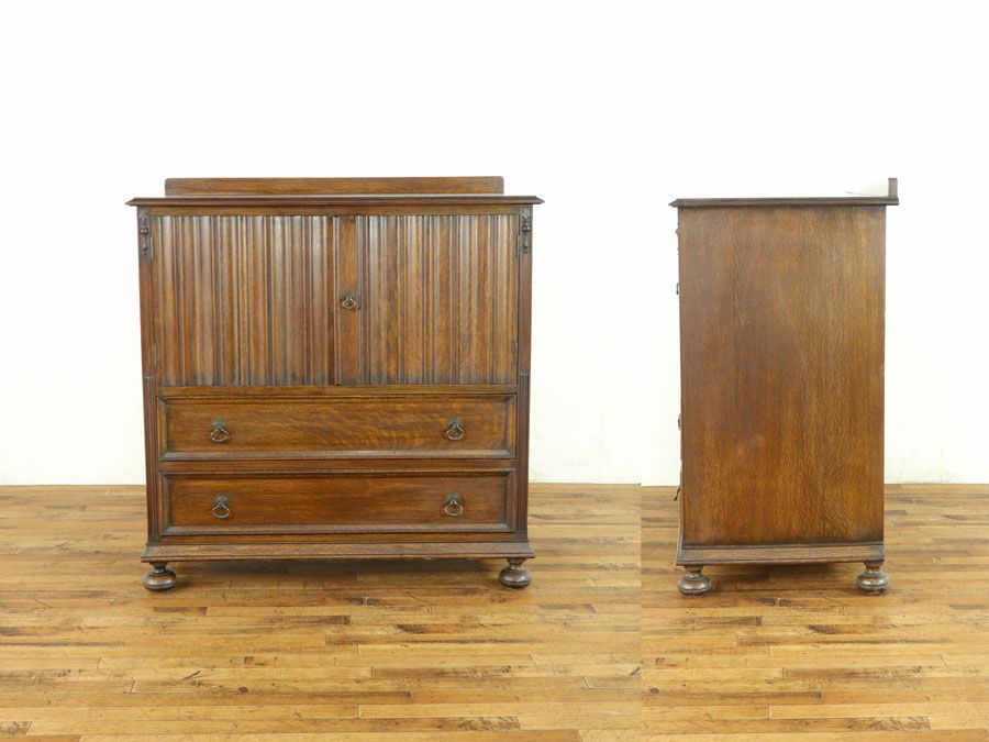 トールボーイ　英国チェスト　アンティークフレックス