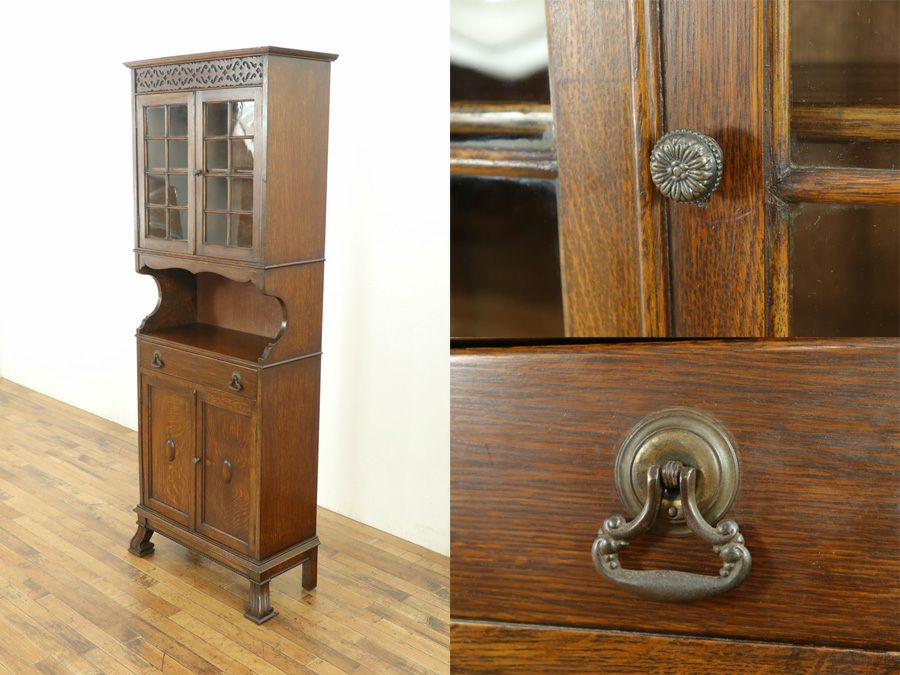 キャビネット　カップボード　アンティーク