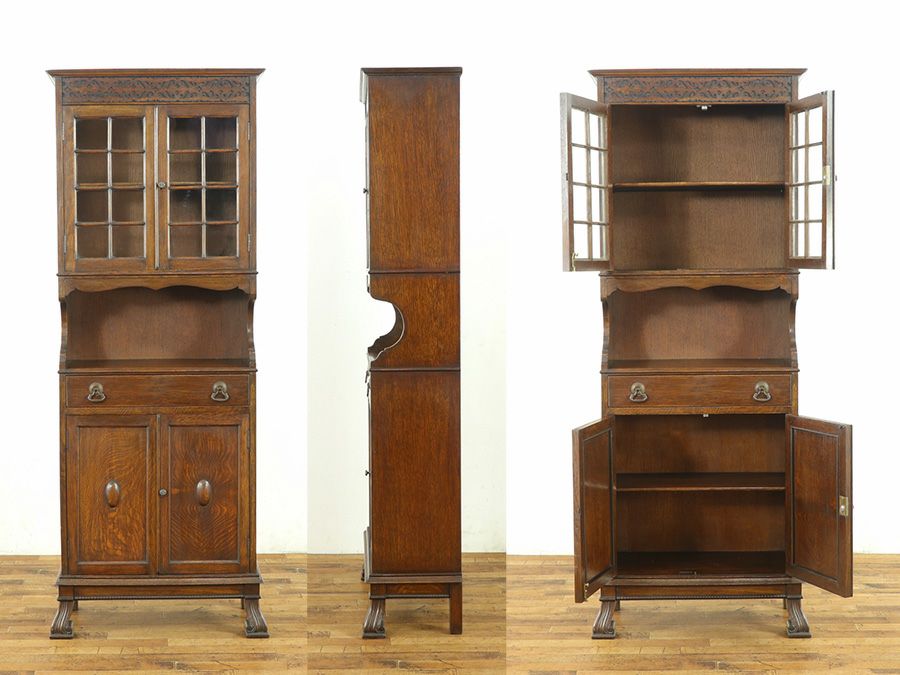 キャビネット　カップボード　アンティーク