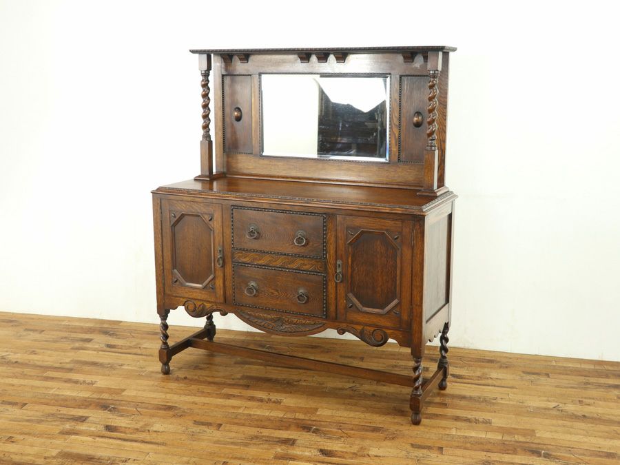 ミラーバックサイドボード　アンティークフレックス