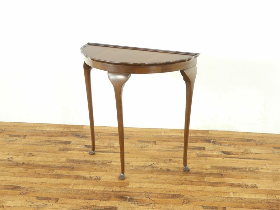 ハーフムーンコンソール　アンティークフレックス