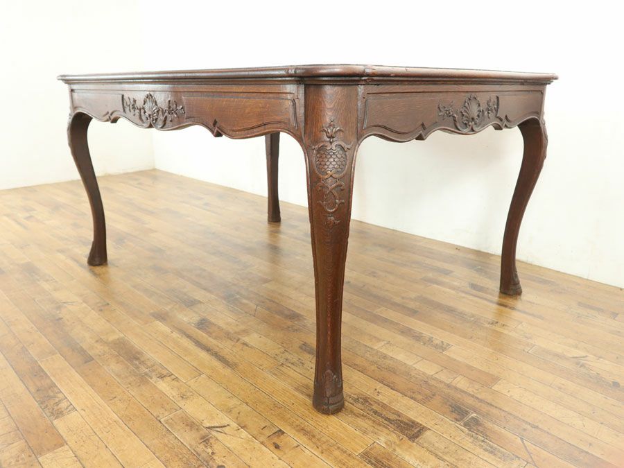 フランスダイニングテーブル　アンティークフレックス