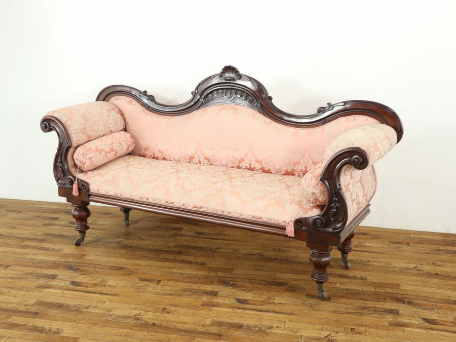 ウィリアム4世様式 ダブルスクロールエンドソファ