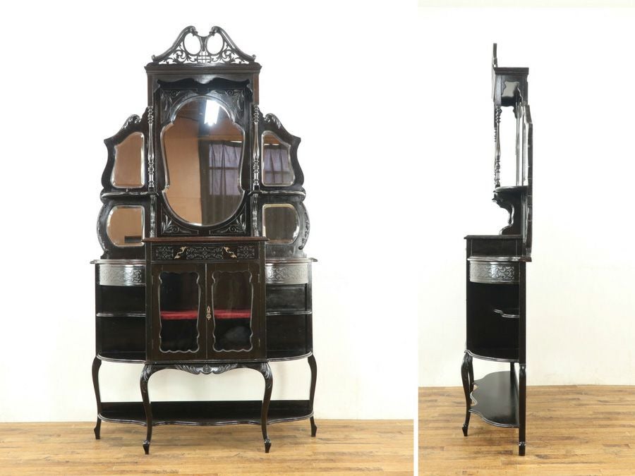 アンティーク家具　ビクトリアンパーラーキャビネット