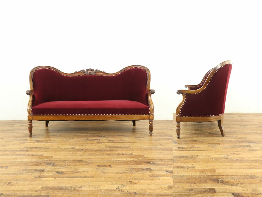 アンティーク家具　ルイフィリップソファー
