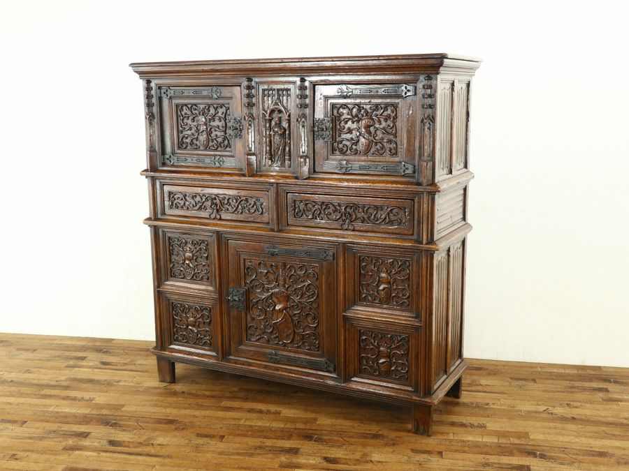 1910年頃　フランス　ゴシックキャビネット