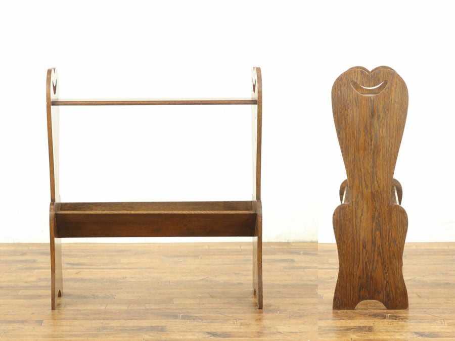 アンティーク家具 マガジンラック 64793