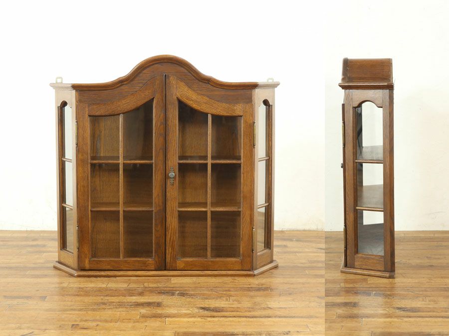 アンティーク家具 ウォールキャビネット 64727