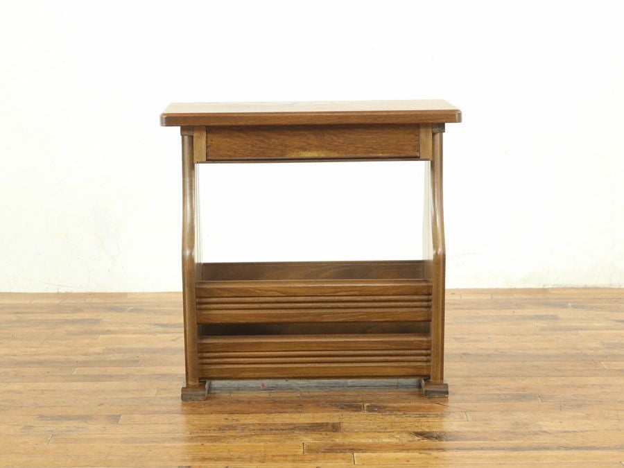 アンティーク家具 マガジンラック 64736j