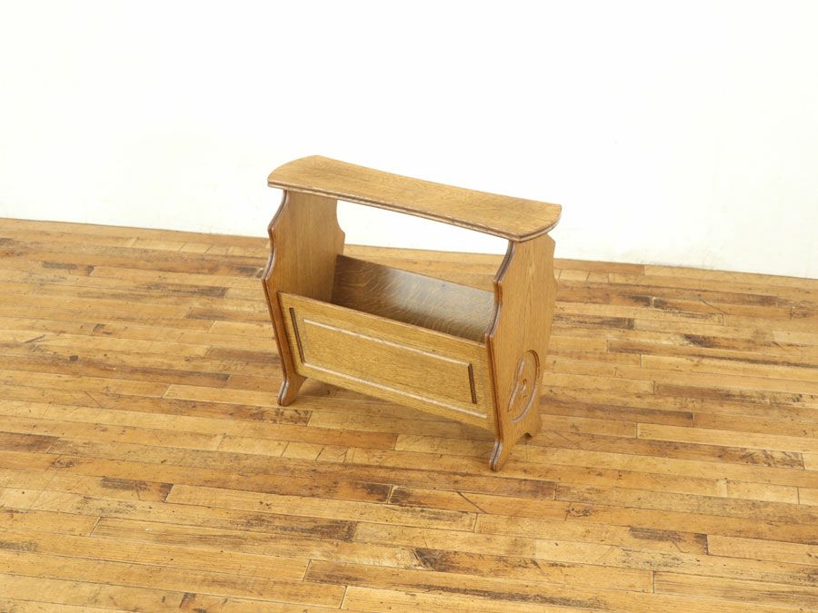 アンティーク家具 マガジンラック 64736c