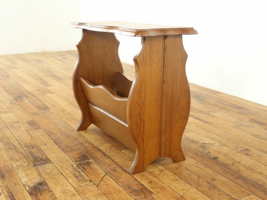 アンティーク家具 マガジンラック 64736g