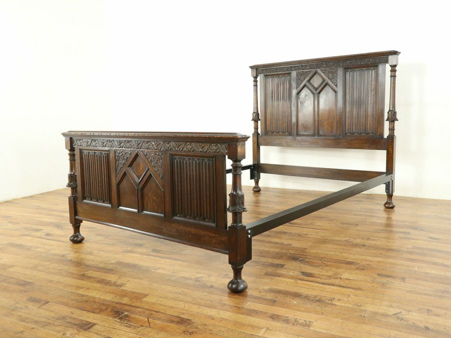 アンティーク家具 ベッドフレーム 58183