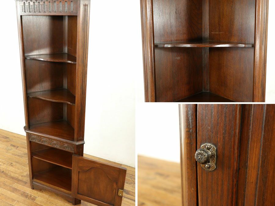 アンティーク家具 コーナーキャビネット