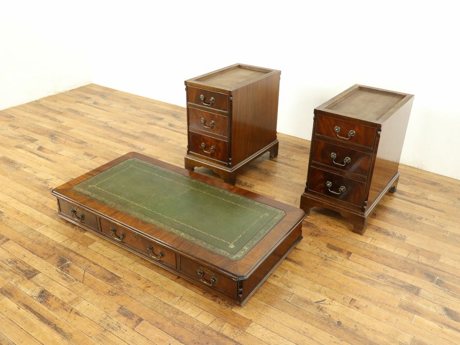 アンティーク家具 ペデスタルデスク 両袖机 58783
