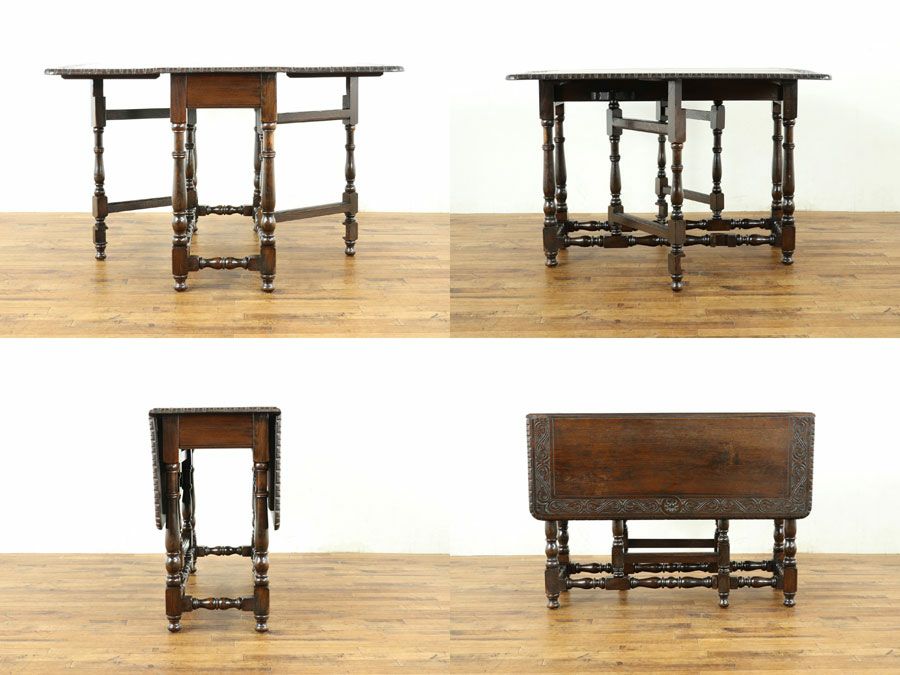 アンティーク家具 ゲートレッグテーブル