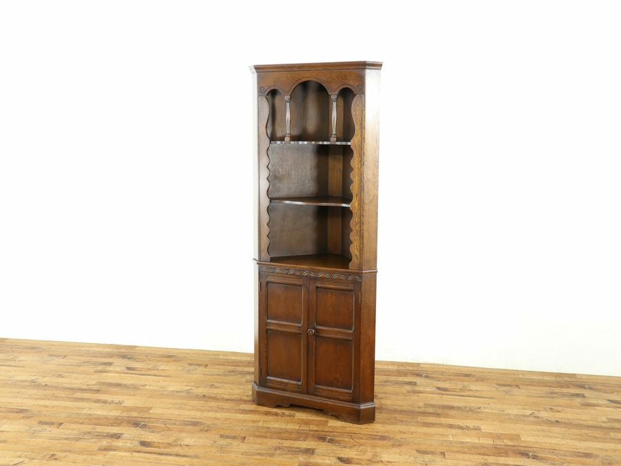 アンティーク家具 コーナーキャビネット 58538