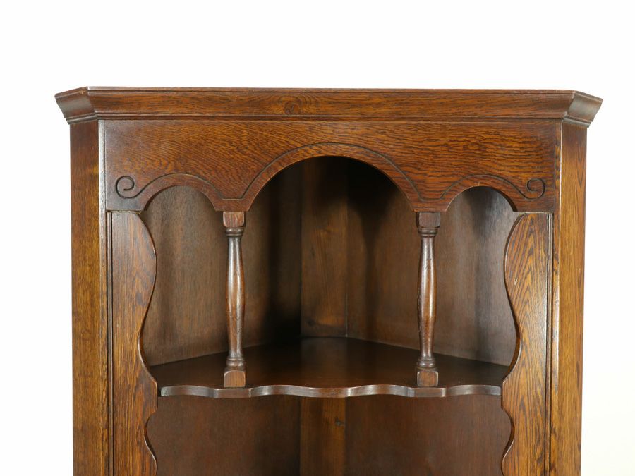 アンティーク家具 コーナーキャビネット 58538