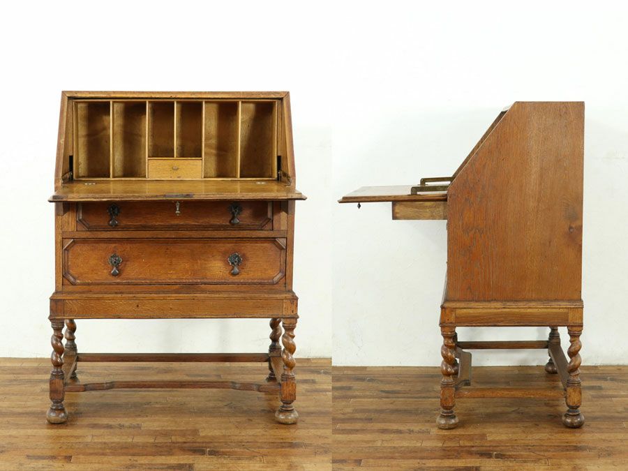 アンティーク家具 ビューロー 58555
