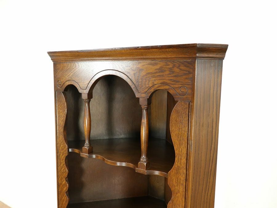 アンティーク家具 コーナーキャビネット 58564