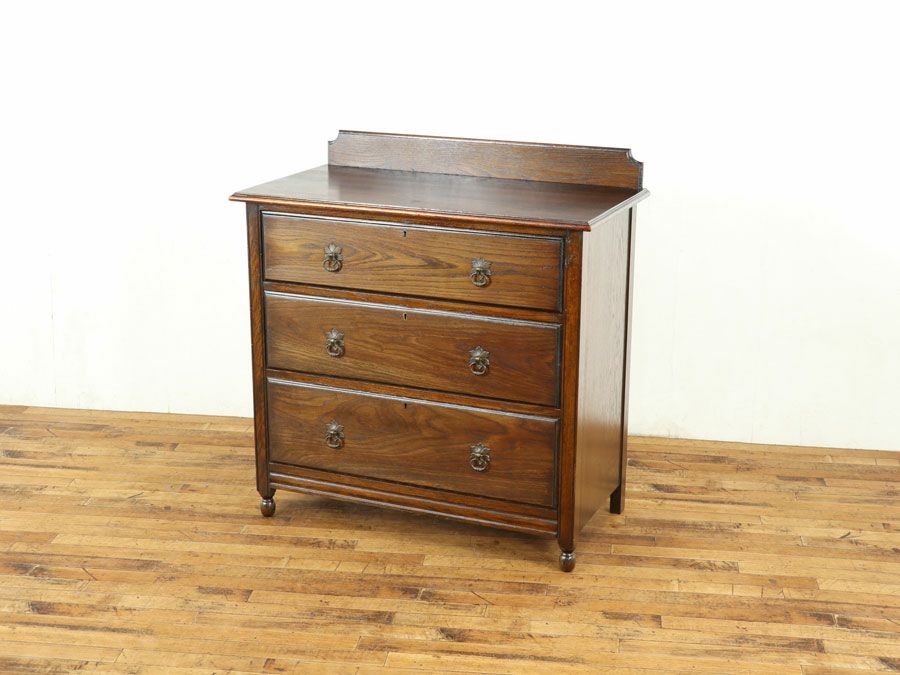 アンティーク家具 3段チェスト 58666
