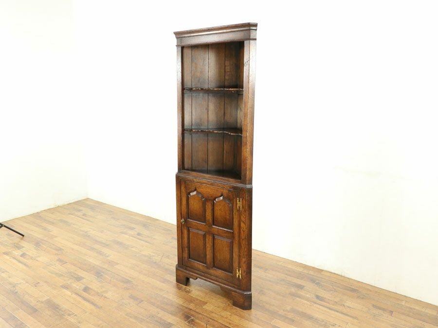 アンティーク家具 コーナーキャビネット 58784