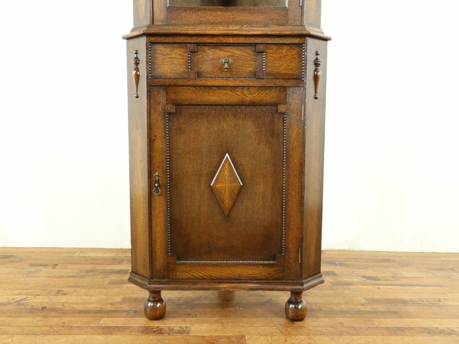 アンティーク家具 コーナーキャビネット 58727