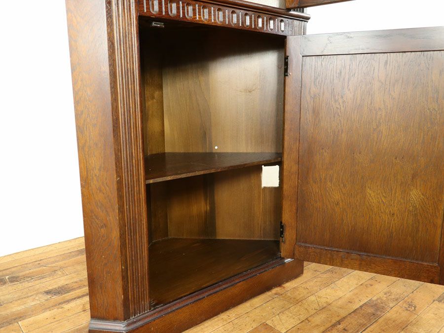 アンティーク家具 コーナーキャビネット 58625