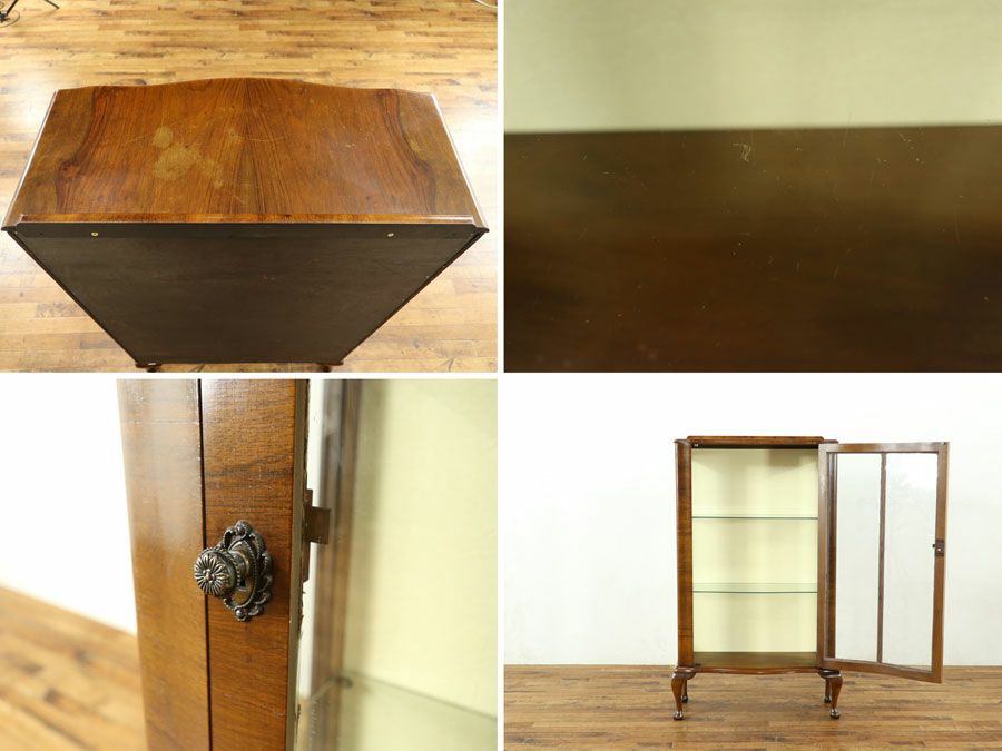 アンティーク クロス張替済ショーケース 58566