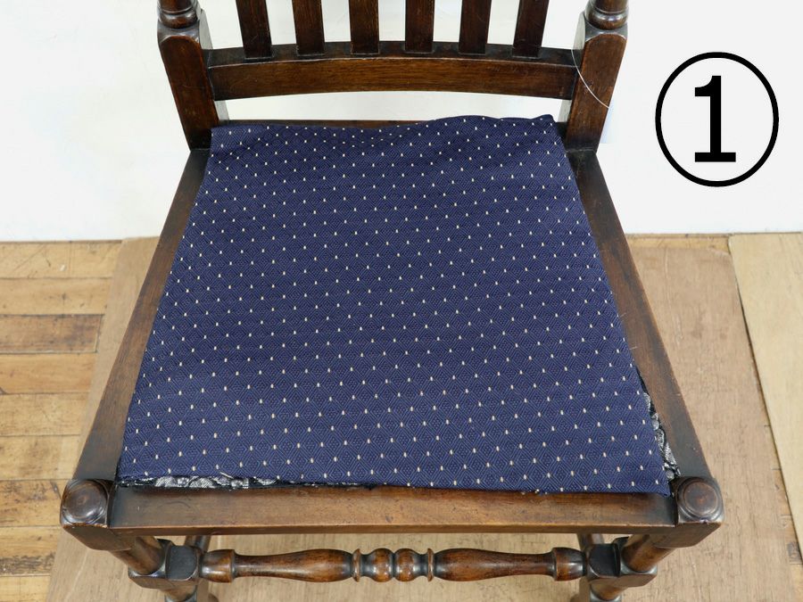 アンティーク家具 張替済チェア 58631a