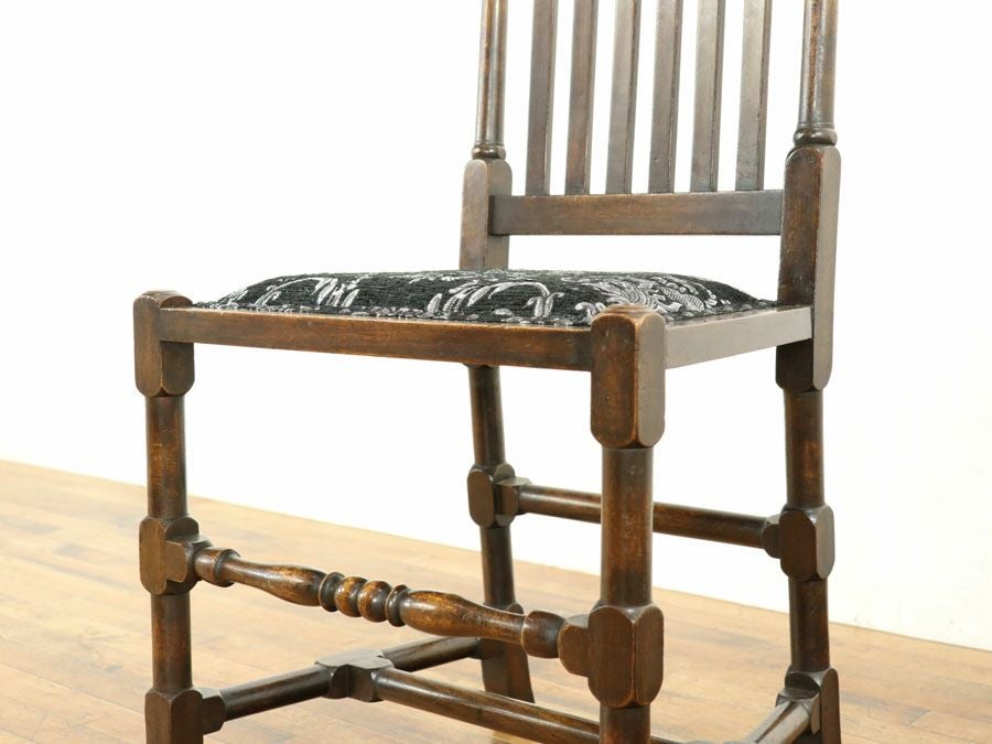 アンティーク家具 張替済チェア 58631b