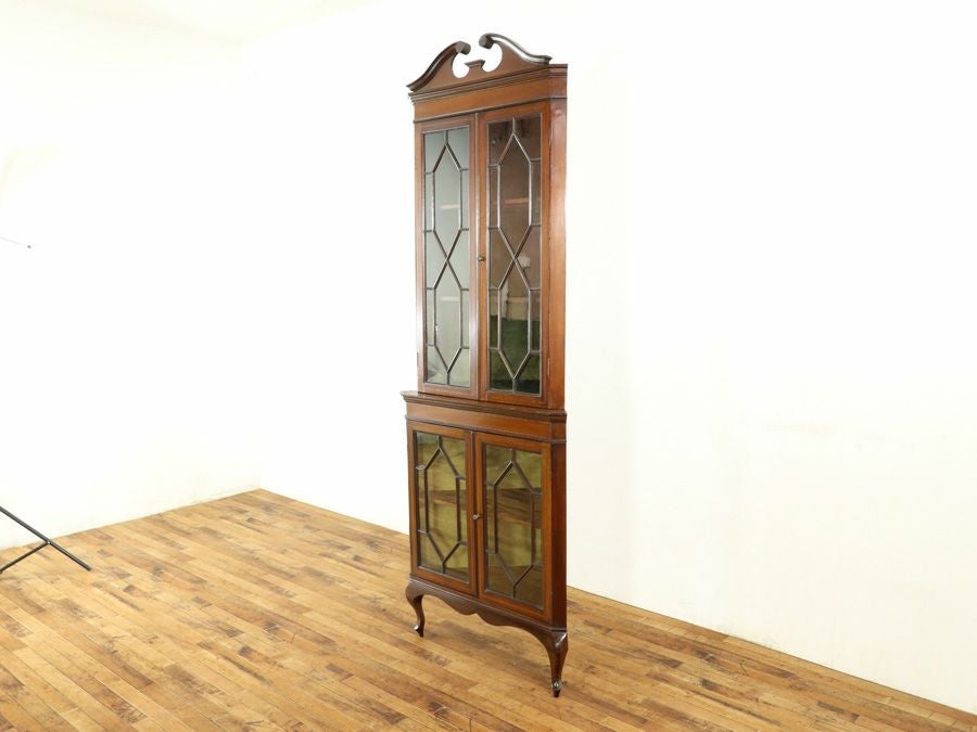 アンティーク家具 コーナーキャビネット 58751