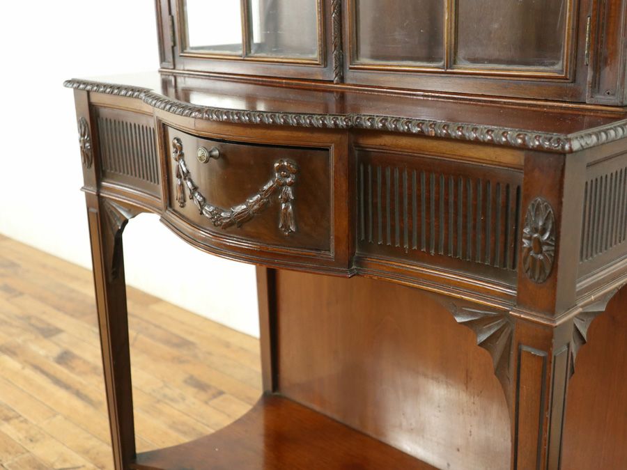 アンティーク家具 ガラスキャビネット 58904