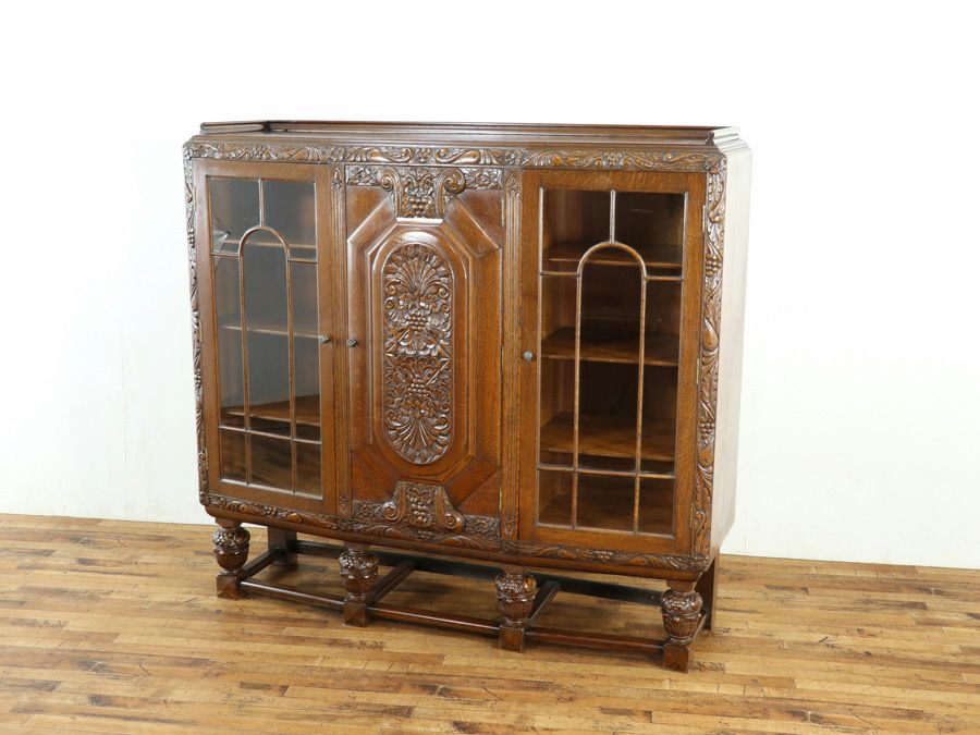 イギリスアンティーク家具　ブックケース　本棚