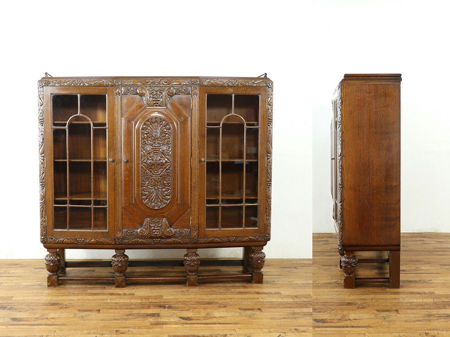 イギリスアンティーク家具　ブックケース　本棚