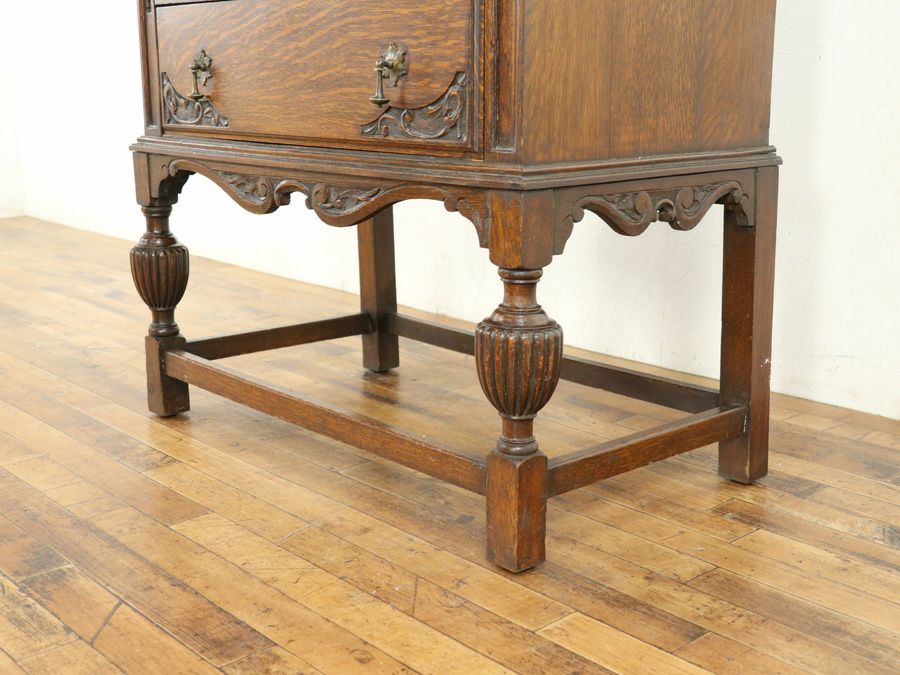 イギリスアンティーク家具 ビューローブックケース