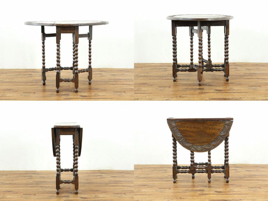 アンティーク家具 ゲートレッグテーブル