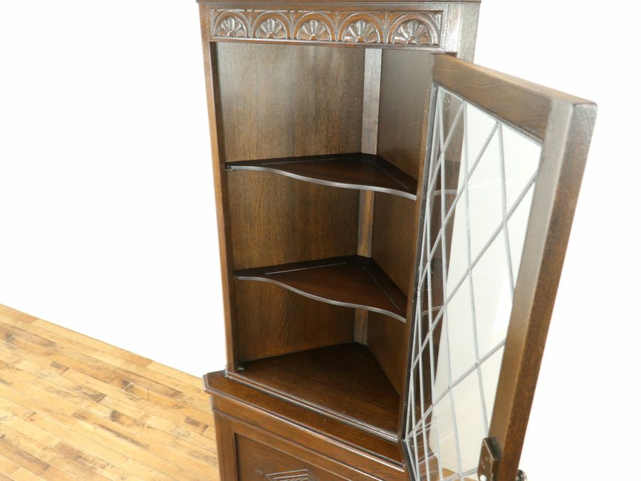 アンティーク家具 コーナーキャビネット 58862