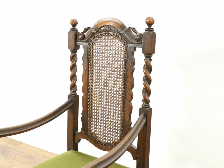 アンティーク家具　ツイスト　アームチェア