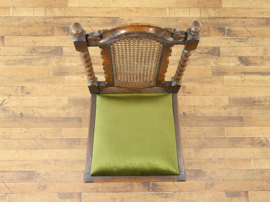 イギリスアンティーク ツイストダイニングチェア 58826b<BR>在庫2脚