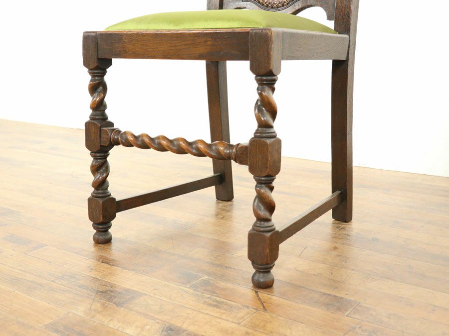 イギリスアンティーク ツイストダイニングチェア 58826b<BR>在庫2脚