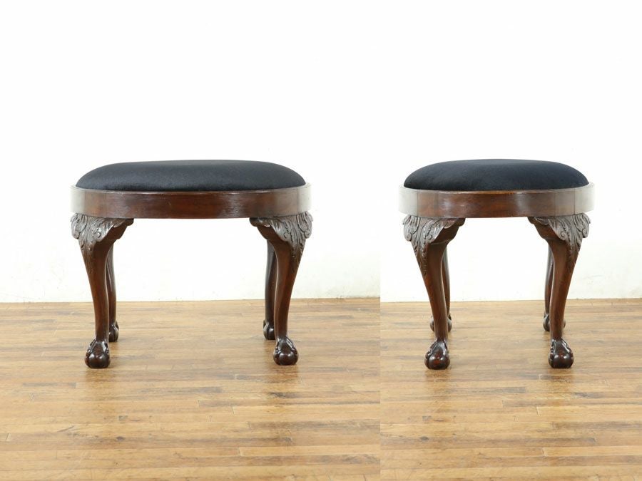 アンティーク家具　チッペンデールスツール