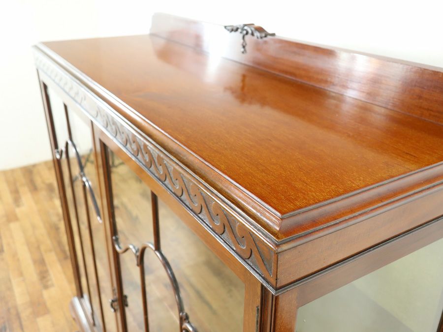 アンティーク クロス張替済ショーケース 58907