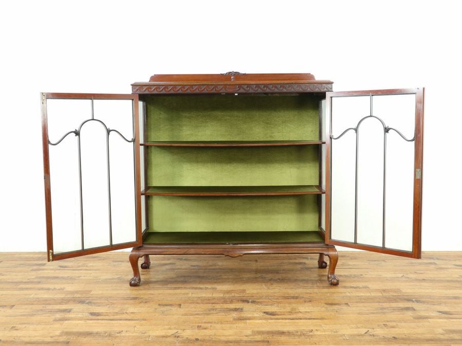 アンティーク クロス張替済ショーケース 58907