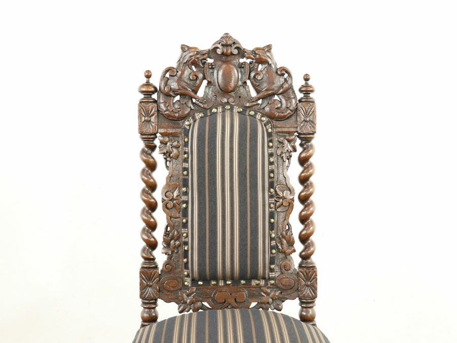 アンティーク家具 張替済チェア 58781