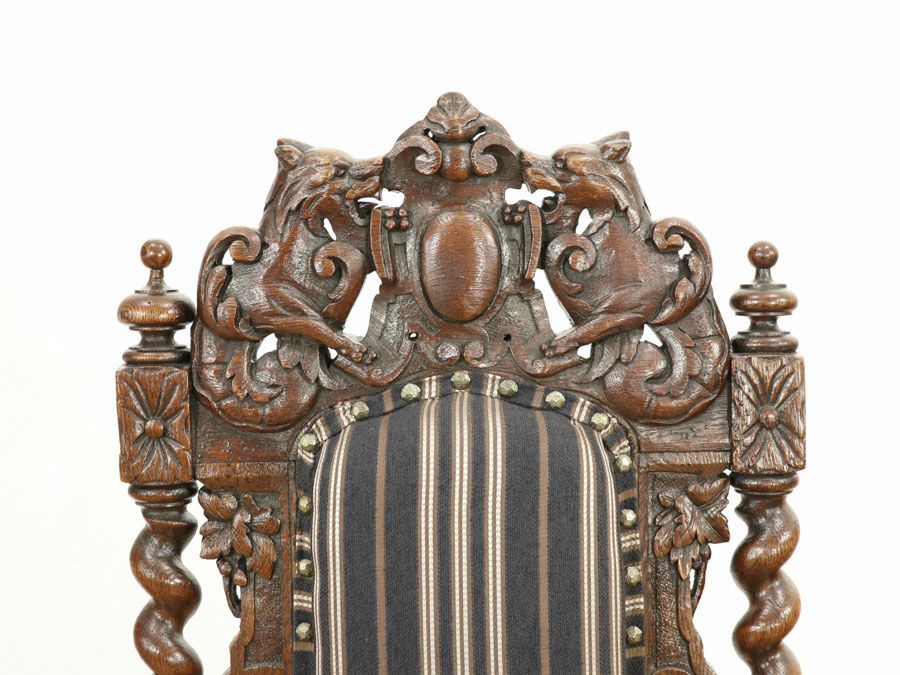 アンティーク家具 張替済チェア 58781