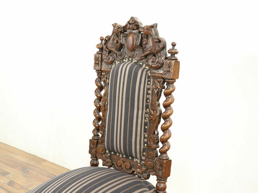 アンティーク家具 張替済チェア 58781