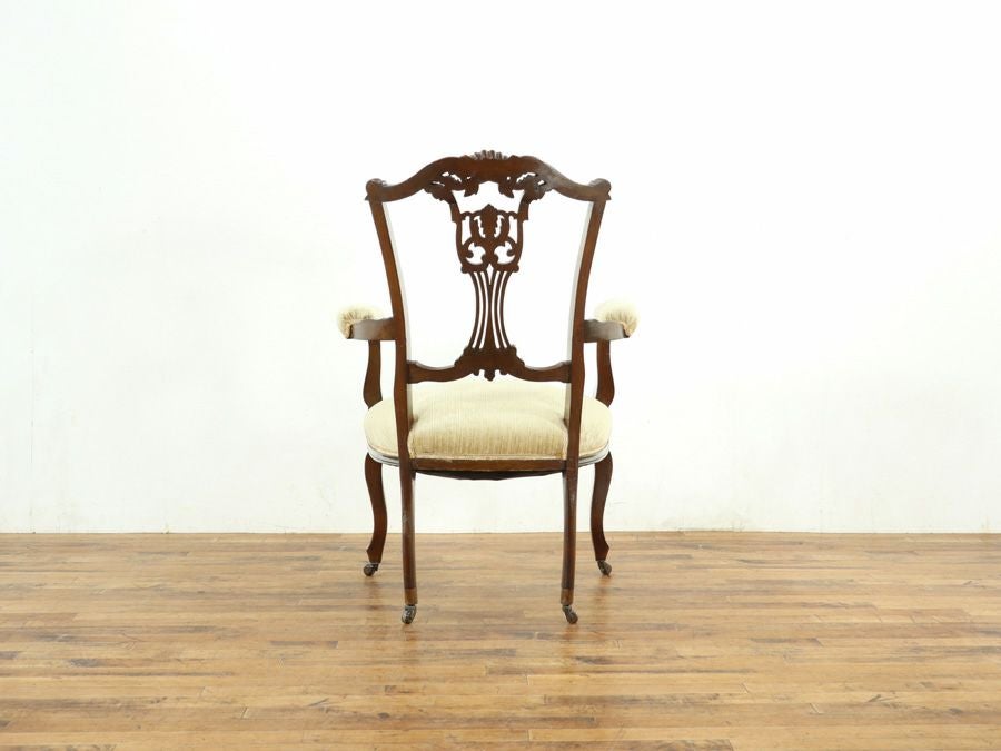 アンティーク家具 張替済アームチェア 58855