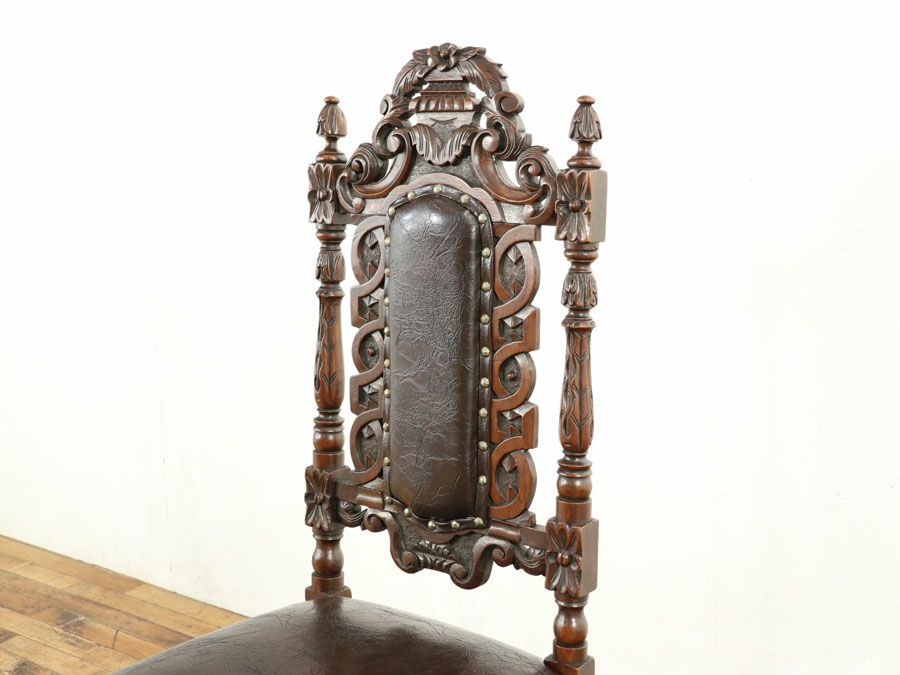 アンティーク家具 張替済チェア 58570