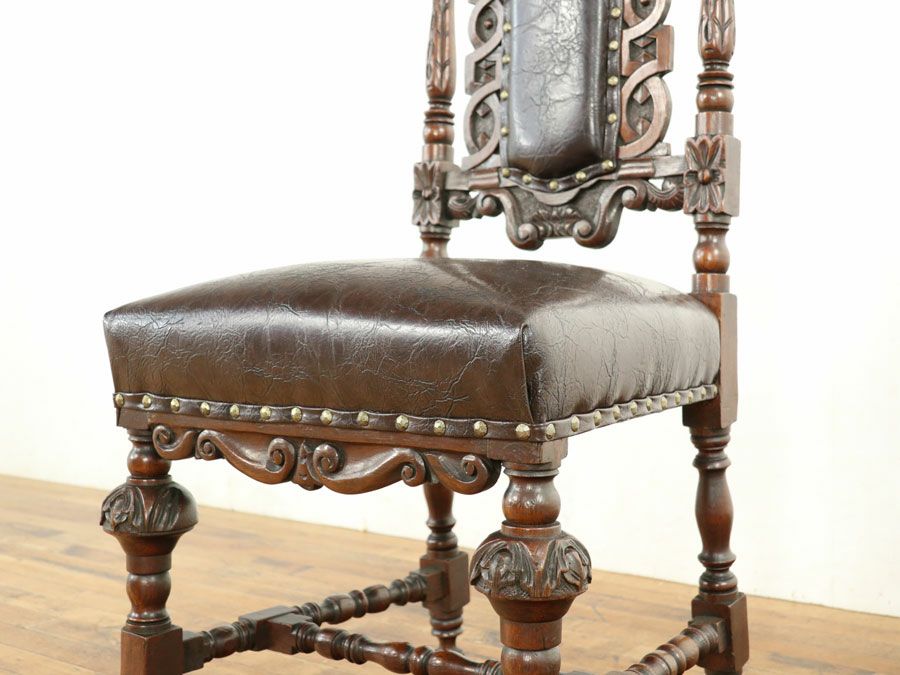 アンティーク家具 張替済チェア 58570