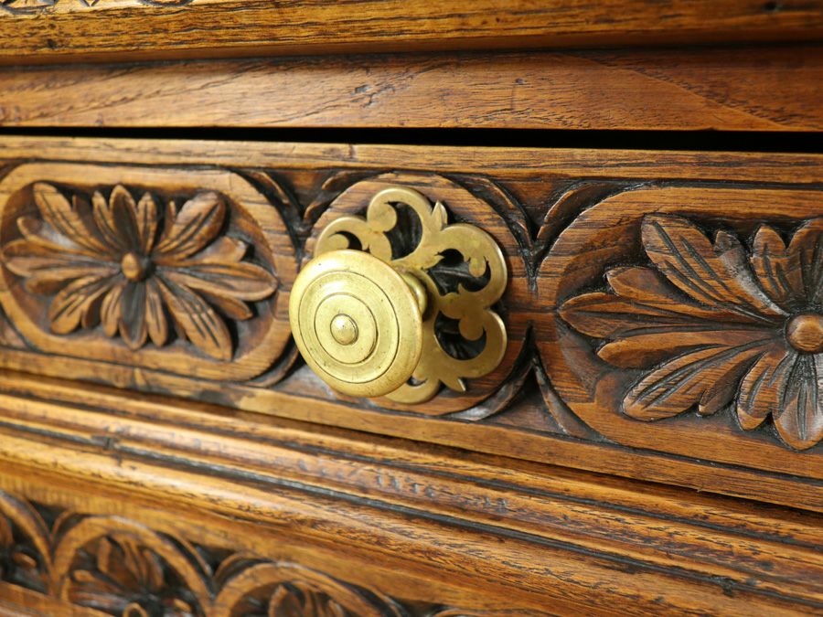 アンティーク家具 キャビネット 64896